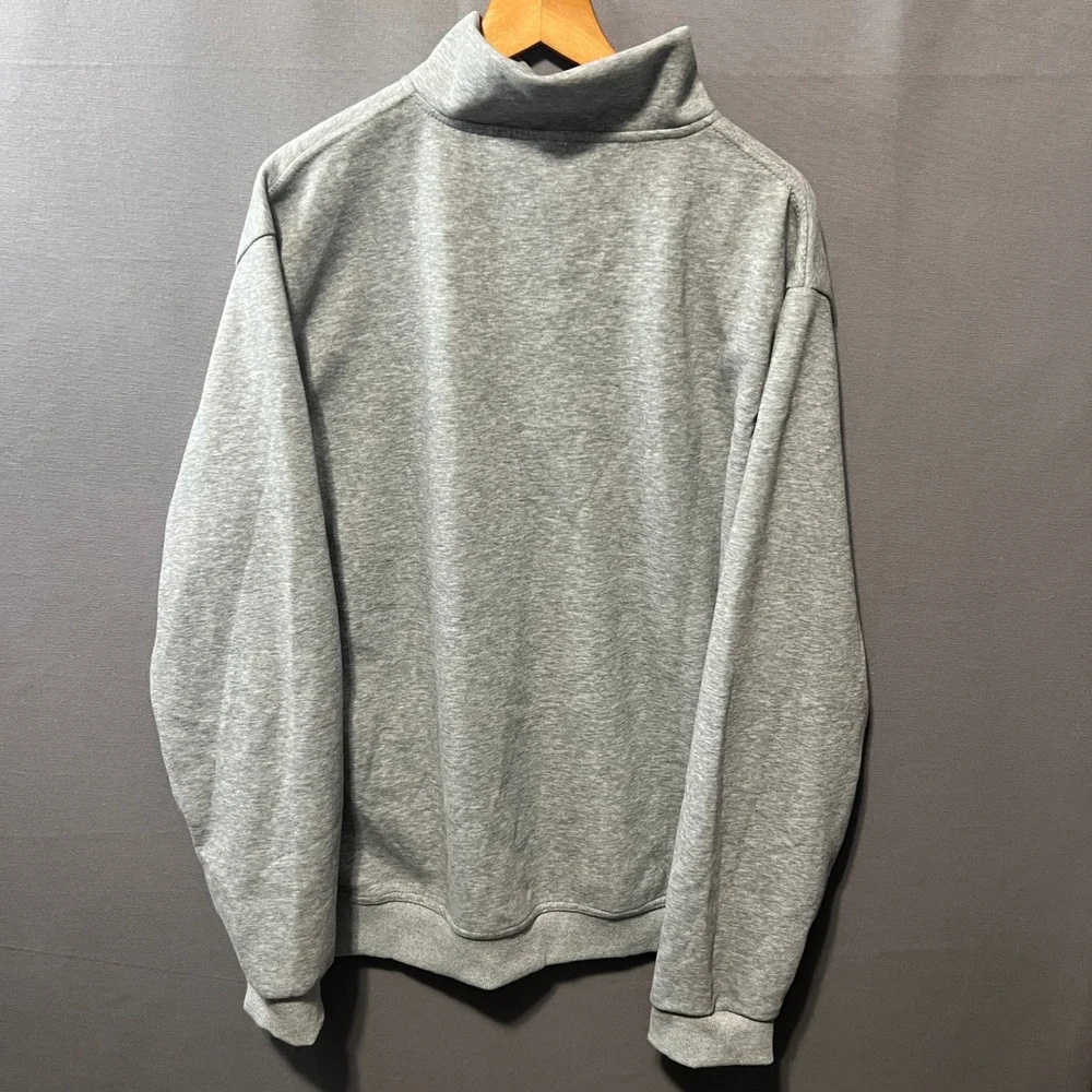 Alo Yoga Mens Heather Gray Quarter Zip Jacket and Jogger Pants Set Size Large